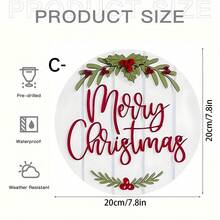 1 Piece Festive Wooden Christmas Sign Decoration - Country Merry Christmas Wall Art With Seasonal Decoration, Holiday Rope Hanging Merry Christmas Sign, Suitable For Home, Outdoor, All Holiday Seasonal Decorations