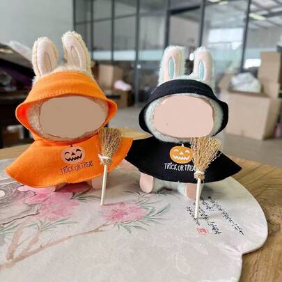 [Clothes Only] 1st & 2nd Generation Clothing Mystery Box For LABUBU, Halloween Costume Witch Broom Pumpkin Cloak Set