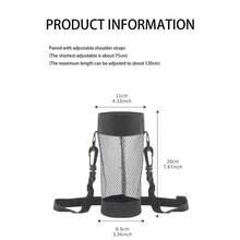 Portable Car Cup Holder, Crossbody Strap, Outdoor Travel Water Cup Bag, Mesh Mesh Bag, Beer Cup Holder