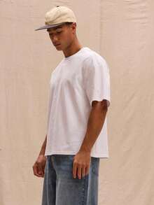 Boxy Fit Oversized-Shirt Spring Summer Streetstyle Easter Vacation SZWL - White - View 4