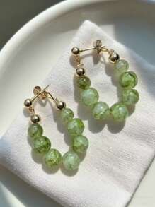 1pc French Green Grape Handmade Beaded Necklace With Natural Stone, Layerable Necklace, Unique Summer China Style - Necklace - View 13