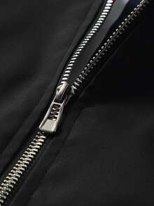 Stand Up Collar Jacket Men's Spring And Autumn New Simple Baseball Collar Jacket Men's Fashion Men's Top - Black - View 6