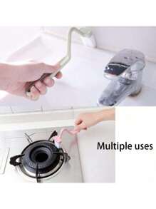 1pc V-Shaped Toilet Brush: 1pc V-Shaped Toilet Brush, Small Toilet Brush, No Dead Angle Cleaning Brush, Household Bathroom Toilet Cleaning Tool, Can Rotate Toilet Bend, Wall Mounted (Random Color)