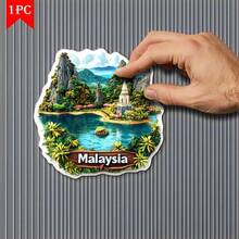 1 nam châm tủ lạnh hình đường chân trời Kuala Lumpur - Tháp đôi Petronas & Thiết kế hình bát giác, cao su Acrylic mềm từ tính, trang trí văn phòng nhà bếp bền nhiều màu sắc, quà tặng sinh nhật Halloween Giáng sinh, quà lưu niệm du lịch, nam châm tủ lạnh dễ thương, hoa văn sống động, tay nghề thủ công chất lượng, phẳng 2D - Malaysia - Xem 4