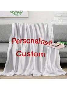 1 manta de flanela, extra grossa e macia, feita de fibra de poliéster leve, adequada para todas as estações do ano. Personalizável para fundos decorativos, casamentos, imagens personalizadas, presentes para familiares e amigos. Ideal para sala de estar, sofá, quarto e interior de carro (para todas as estações).