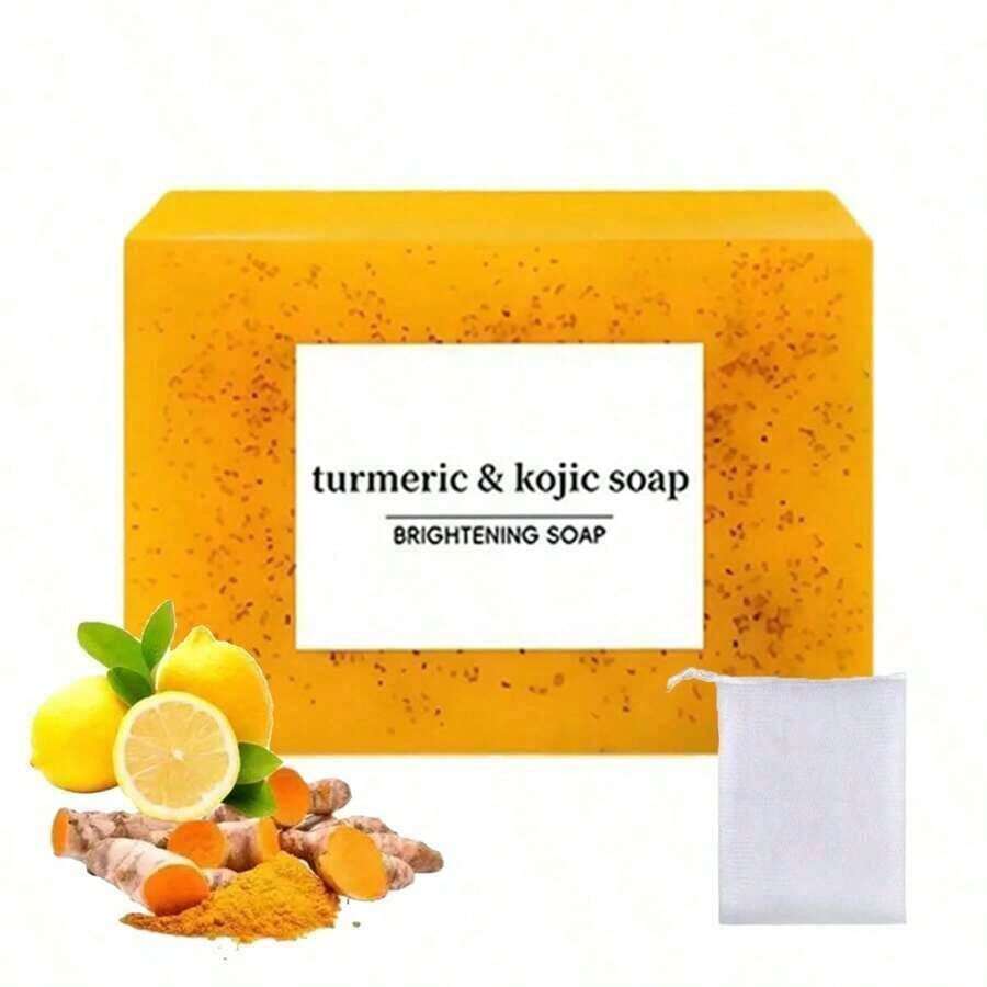 Turmeric Soap,Deep CleansingSoap,Moisturizing Soap For Face &Body,Body Wash & Soap For Women& Men Jabon Curcuma Body CareComfort Skin Care Skin Care Glow Recipe Skincare Skin Care Products Skin Care Sets - 黃色 - 查看 1