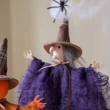 Halloween Decoration Mesh Pumpkin Ghost Witch Pendant Haunted House Party Prop Hanging Outdoor Indoor Hanging Halloween Atmosphere Decoration Pendant