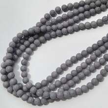 50pcs 8mm Colored Volcanic Stone Round Beads DIY Handmade Bead Jewelry Accessories Bracelet Necklace Accessories