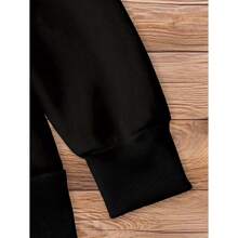 Women's Plus Size "Night Shift Nurse" Hoodie - Black Casual Long Sleeve With Stethoscope Graphic, Front Pocket, Machine Washable, Fall/Winter Comfort