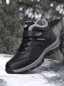 Teens' Outdoor Casual Thermal-Lined Sports Shoes, Hiking Boots, Snow Boots, Warm And Anti-Slip, Campus Student Athletic Shoes, Durable Anti-Slip Soles