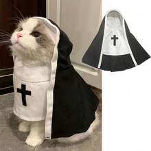 1 szt. Kostium pokojówki dla kota i psa, dekoracja na imprezę, zabawny strój dla małych/średnich psów i kotów, odpowiedni dla małych/średnich zwierząt