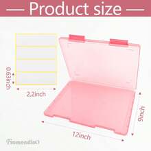 1pc A4 Plastic PP File Box, Suitable For Students, Multi-Layer Portable Double-Layer Data File Box, Subject Classification Account, Work, Exam Use, Waterproof Contract Storage Box, Back To School Student Supplies, With Instructions, ID Card Classification Storage Box, Back To School Essential, Office Essential, Applicable For Students, Office Workers, Finance Personnel - A - View 8