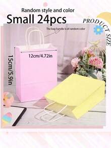 24 chiếc/12 chiếc/6 chiếc/1 chiếc túi quà màu Macaron, túi quà giấy Kraft nhiều màu sắc có tay cầm, túi quà giấy Kraft mềm mại dùng cho tiệc tùng, sinh nhật, kẹo, mua sắm, trang trí đồ dùng cho doanh nghiệp nhỏ, túi tote giấy Kraft trơn, túi giấy Kraft tối giản có vân, túi tote đa năng, túi đựng đồ đa dụng, túi quà sáng tạo, bao bì quà tặng - Nhiều màu - Xem 15