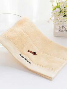 1/4条装小毛巾，刺绣水果图案，尺寸9.84*19.68英寸，多种颜色可选，可作面巾/手巾，男女通用，吸水性强，速干，不褪色，适用于浴室、学校、厨房、节日礼品、旅行和户外活动。 - 彩色 - 查看 8