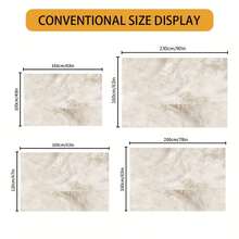 天鹅绒 850g/M² 涤纶轻奢极简几何图案室内地板柔软加厚防滑走廊简约地毯，简约风格和防滑性能，营造优雅环境柔软区域地毯 - 大渐变设计，防滑和可机洗，适用于客厅、卧室、办公室 - 复古波西米亚风格家居装饰地毯入口装饰 - 彩色 - 查看 5