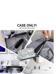 حقيبة سفر لفرشاة الأسنان الكهربائية، منظم واقي مع سحاب قوي ومقبض مريح، لتخزين الفرشاة الكهربائية وأسنان الاستبدال والشاحن وصندوق تخزين معجون الأسنان، حقيبة تخزين فرشاة الأسنان، منتجات تخزين منزلية، صندوق تخزين اليوم الوطني السعودي,اليوم الوطني,توزيعات اليوم الوطني السعودي شنطه,شنطه مدرسه,شنط مدرسيه للبنات منظمات,منظمات التسريحه,منظم اليوم الوطني السعودي,اليوم الوطني,هداياتخزين الملابس منظمي التخزين