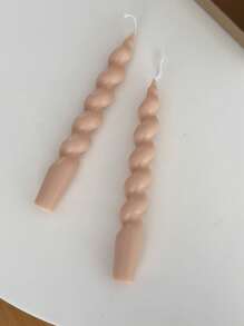 2 件圣诞装饰香薰扭曲蜡烛棒、优质大豆蜡和无烟蜡烛，适用于家庭、房间、婚礼、桌面、香薰礼物