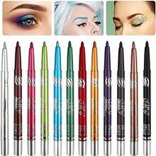 12 PCS Colorful Eyebrow & Lip Liner Set, Long-Lasting, Smooth, Retractable, For Women - aspic - View 5