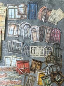 1 Pack 90pcs Mixed Material Decorative Papers, Vintage Hollow Camera Sticker Films For Scrapbooking DIY Decoration,School Supplies,Back To School