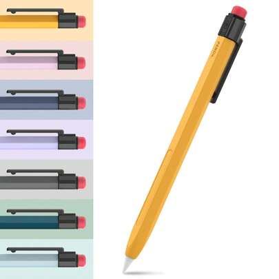 Apple Pencil Pro Case, Compatible With Apple Pencil 1st /2nd Generation And Usb-C Case, With Sturdy Clip Classic Design Silicone Sleeve Cover Perfect