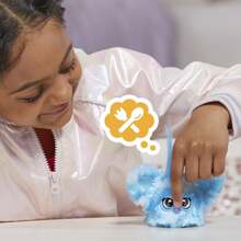 Hasbro Furby Furblets SNO-Way Holiday Edition Mini Friend, 45+ Sounds, Holiday Music, Speaks Only Furbish, Electronic Plush Toys For Girls & Boys, Interactive Pets, Blue & White, 6+ - Blue White Furby - View 6