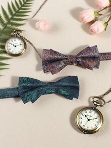 1 Stück Herren Mode Business Stil Cashew Muster Fliege, geeignet als Geschenk und für den täglichen Gebrauch, ganzjährig