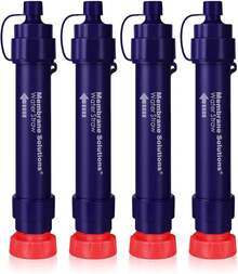Membrane Solutions Straw S2, NSF/ANSI 42&372&401 Certified, 4-Stage 0.1 μPortable Purifier With Replaceable, 5,000L Capacity Camping, Hiking, Survival And Emergency- 4P - 4 Pack - View 1