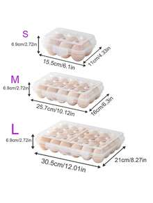 1 قطعة صندوق تخزين بيض محمول 6/15/24 خلية (مع غطاء)، مناسب للنزهات والشواء والتخييم في الهواء الطلق، حامي البيض، أداة صينية بيض للثلاجة المنزلية. سلع منزلية.