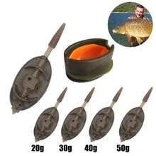 Juego de alimentador de carpas de aleación de zinc - Pesos de liberación rápida y antióxido para eficiencia en pesca en agua dulce/salada - Negro - Ver 3