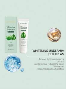 1 Pack Of 30g Underarm Whitening Care Cream, Underarm Brightening And Dull Cream, Underarm Whitening Cream, Brightening Cream, Refreshing And Non-Sticky, Gentle And Nourishing Smooth Underarm Skin Daily Cream, Suitable For A Variety Of Skin Types, Brightens And Radiates, Helps Improve Underarm Dullness, And Makes The Skin More Translucent