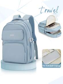 43*13*30cm Cute Children's Backpack, Suitable For Teenage Girls, Elementary, Middle, High School, College Students, Large University Travel Backpack, Girls' Daily Travel Backpack, Fits 15.6 Inch Laptop, Random Old Or New Version - Multicolor - View 19