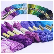 12/24/36/50/100/250 Colors 6-Strand 8m Embroidery Floss, Assorted Colors, Random Labels