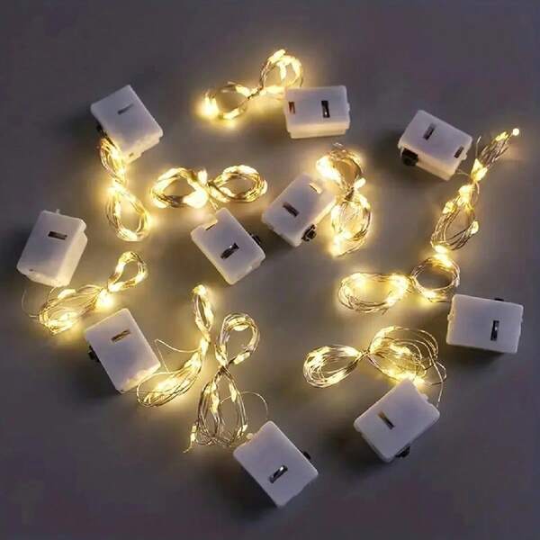 Luces de hadas de atmosfera Tira de luz led calidad con 3 modos para decoracion Luz decorativa 1 5 10 20 30 50 100 pzas Christmas navidad navideño luces de hadas atmosfera tira led decorativa para fiestas decoración Navidad luces decorativas Christmas fairy lights set