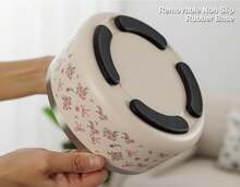 Dog Bowl Medium Breed - 4 Cup Non Slip Anti Rust, Insulated Metal Stainless Steel Dog Bowls - Spill Proof Heavy Duty - Water Bowl For Dogs, Dishwasher  (32 Oz, Floral Bow),13360810 - Pink - View 6