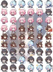 54pcs Cute Honkai: Star Rail Game Stickers, DIY Decorative Stickers For Water Bottles, Stationery, Computers