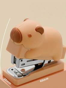 قطعة واحدة من مدبس الدمية المصغر بتصميم كرتوني لحيوانات الكابيبارا والدب والأرنب والبط، أداة تجليد محمولة للمكتب والمدرسة، سلسلة من الهدايا الأساسية لطلاب العودة إلى المدرسة - مقاس واحد - مشاهدة 15