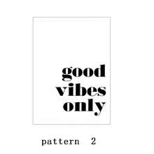 1/3Pcs Tối giản Đen Trắng Trích dẫn động lực Poster và In Tranh Canvas Chữ Good Vibes Chỉ Nghệ thuật treo tường Trang trí nhà hiện đại Khung tùy chọn - Không khung - Xem 18