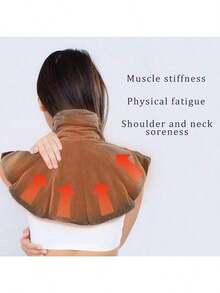 Microwave Heating Pad For Neck, Shoulders Back| Large Moist Weighted Cordless Heat Pad | Heated Neck Wrap For Targeting Stress, Tension Relief And Relaxation Grey - Grey - View 4