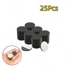 5/25/45/70/80/100pcs Self-Adhesive Round Rubber Magnets, 0.79in X 0.79in, Soft Magnetic Sheets For Refrigerator, Office Whiteboard/Blackboard, Teaching Demonstrations And More Scenarios - Black - View 15