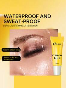 3D Sculpting Eyebrow Gel, Long-Lasting Waterproof & Smudge-Proof, Built-In Spiral Brush, Creates Bold Brow Makeup, European & American Style - Trong suốt - Xem 2