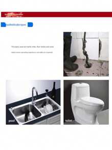 1pc Steel Wire Drain Cleaner, Bathroom Pipe Cleaning Tool, Flexible Steel Wire Sink Drain Clog Remover, Toilet Blockage Unclogging Manual Plunger, Spring Drain Cleaning Tool, Manual Drain Unclogger - Silver - View 4