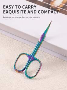 4pcs/3pcs/2pcs/1pc Professional Stainless Steel Curved Tip Precision Scissors, Multi-Functional Beauty Scissors For Trimming Facial Hair, Eyebrows, Eyelashes, Beard, Nose Hair, Ear Hair, Suitable For Men And Women,Makeup,Cheap,Room Decor,Vanity,Travel,Bedroom,Makeup Accessories