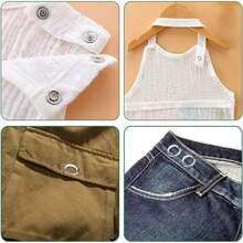 400/800个金属按扣，100/200套5爪按扣钳工具（带盒），按扣钳工具，适用于服装皮革手工缝纫金属爪按扣 - 銀色 - 查看 3