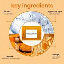 Kojic Turmeric Face Soap, Kojic Soap, Face Cleansing Soap, Turmeric Face And Body Soap, Kojic Face And