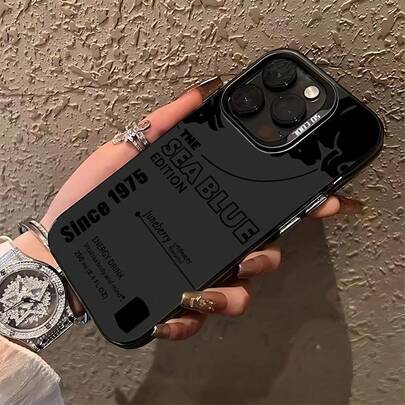 Beliebte Mode Rote Ins B-Bulles Seit 1975 Schwarze Handyhülle Geeignet für iPhone 16 15 14 13 12 11 Pro Max X XR XSMAX 8 7 Plus Anti-Fall Mattierte Rückseite