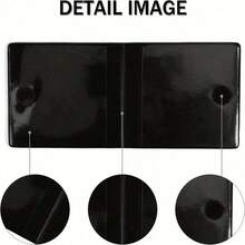 1PC PU Leather Vehicle Document Wallet Holder With Clear Pocket - Organizes Car Insurance, Registration Card, And Auto Documents - Ideal Gift For Men, Car, Truck, Motorcycle, And Trailer Owners