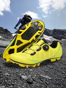 Giày đạp xe TABOLU A27 MTB Unisex dành cho nam và nữ, Giày đạp xe leo núi Giày thể thao & ngoài trời Giày đua tốc độ Giày đạp xe leo núi đường mòn, Chống trượt và chống mài mòn, Nhẹ và thoải mái, Giày đạp xe ngoài trời thời trang - Màu vàng - Xem 6
