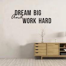 1 pieza Pegatina de pared con gráfico de eslogan, pegatinas, vinilos decorativos para decoración del hogar, artículos de decoración de primavera para refrescar tu hogar, pegatinas de decoración Rama, regalos de cumpleaños y graduación, decoración de pared para la habitación