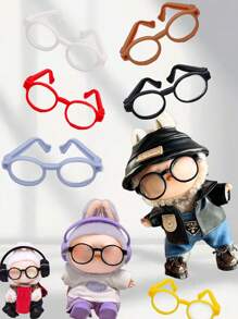 1/3/5Pcs Multicolor 15-17cm Doll Eyewear Making Kit For Labubu Featuring Multiple Adorable And Cool Glasses - Perfect DIY Fashion Gift Set For Students, Teachers, Bridesmaids & Friends | Ideal For Festivals, School Events, Holidays, Halloween & Christmas Decorations | Great For Travel, Weddings, Parties & Seasonal Celebrations (Doll Not Included)