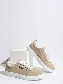 2025 New Spring/Autumn Women's Fashion Casual Sneakers, Anti-Slip Student Sports Shoes, Canvas Breathable